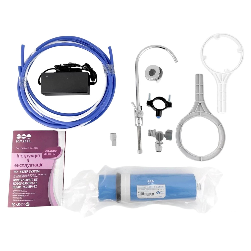 Система зворотного осмосу Raifil 400G-10 3/8" 10" Slim w M